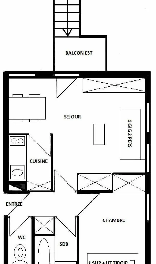 Apartment Residence Les Cotes - 2 Pieces Pour 5 Personnes Mae-9584 La Plagne